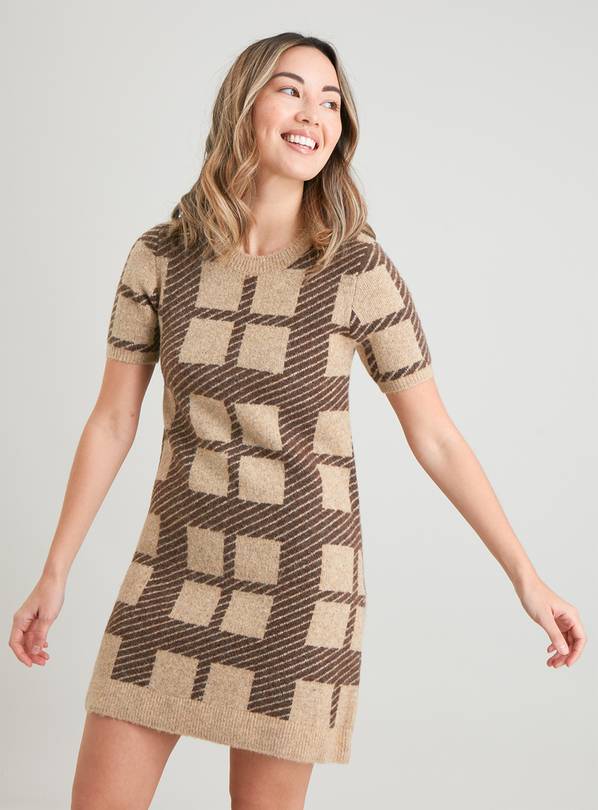 Buy Brown Check Coord Jumper Dress - 24 | Dresses | Tu